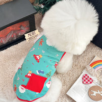 Christmas Pet Vest for Small Dogs and Cats, Thermal De Velvet Cotton, Festive Design