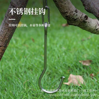 Outdoor Stainless Steel Cooking Tripod for Campfire & BBQ - Adjustable Hanging Pot Holder
