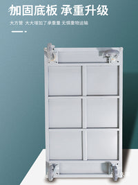 Foldable Platform Cart with Wheels for Material Handling and Logistics