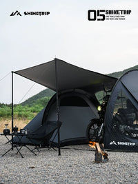Motorcycle Tunnel Tent for Solo Riders - Lightweight, Waterproof, Sun Protection Outdoor Overnight Shelter