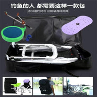 Fishing Chair Backpack Tackle Bag Multi-functional Storage for Outdoor Angling