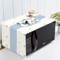 Microwave Oven Dust Cover with Nordic Style Print, Oil-Proof and Waterproof Appliance Cover
