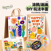 Washable Acrylic Marker Pens for Kids, Opaque Watercolor Art Markers, Blendable, Quick-Drying, Non-Bleeding, Hard Tip