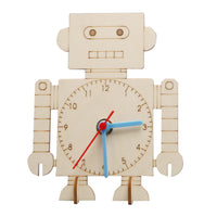 DIY Robot Clock Craft Kit for Kids - Educational Time Learning Model