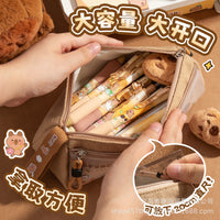 Capybara Large Capacity Pencil Case for Students, Cute Stationery Pouch Organizer