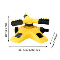 360-Degree Automatic Rotating Sprinkler with PVC Hose Set for Garden Irrigation
