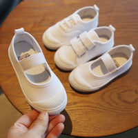 Kids' Canvas Shoes for Boys and Girls, Breathable Mesh, Non-Slip Sole, for Kindergarten and Indoor Play
