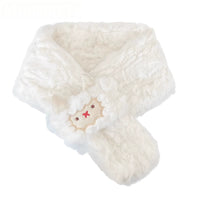 Monstar Lee Japanese Cartoon Sheep Plush Cross Scarf for Women, Winter Warm Couple Neck Warmer
