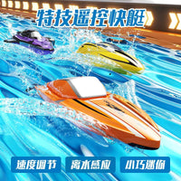Mini Stunt RC Boat 2.4G Dual Motor High-Speed Remote Control Water Toy for Kids