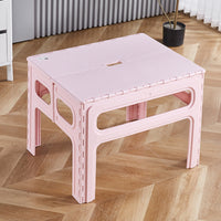 Kids Portable Folding Plastic Activity Table for Indoor Outdoor Camping Picnic