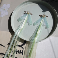 Girls' Hanfu Style Ribbon Bow Hair Clips with Long Streamers