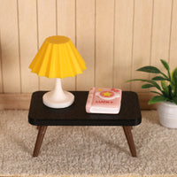 Dollhouse Miniature Table Lamp Book Model Scene Ornament Set