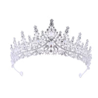 Birthday Crown Tiara for Adults, Bridal Wedding Headpiece, Princess Hair Accessory