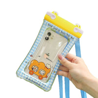 Waterproof Phone Pouch with Lanyard, Touchscreen Compatible, for Swimming, Boating, and Diving