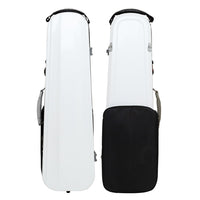 Carbon Fiber Violin Case Lightweight Square Box with Backpack Straps for 4/4 Full Size Violin