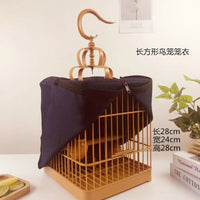 Thickened Bird Cage Cover Windproof Rainproof Light-Blocking Warm Cloth for Budgies Parakeets Cockatiels