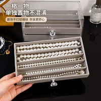 3-Layer Drawer Jewelry Organizer for Necklaces, Bracelets, Earrings, and Rings