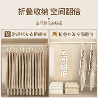 Multi-functional Foldable Pants Hanger for Wardrobe Organization, 9-in-1 Space Saving Trouser Rack