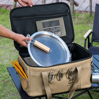 Outdoor Camping Storage Bag Large Capacity Wear-Resistant Foldable Multi-functional Gear Organizer with Water-Resistant Bottom