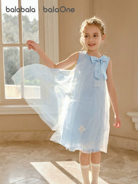 Balabala Girls' Summer Princess Dress Breathable Tulle Skirt