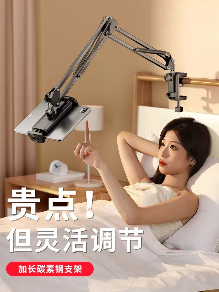 Adjustable Gooseneck Phone and Tablet Holder for Bedside and Desktop