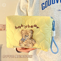 Portable Large Capacity Cosmetic Bag for Travel and Daily Use, Cute Animal Design