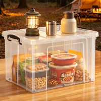 Outdoor Camping Storage Box with Lid - Dustproof, Moisture-proof, Insect-proof, Portable Organizer for Picnic, Car, Home
