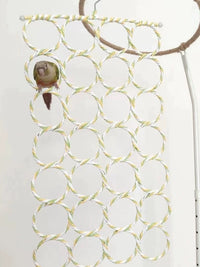 Parrot Climbing Net Hammock Chew Toy for Small to Medium Birds