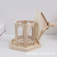Wooden Bird Feeder House for Outdoor Garden