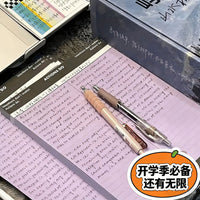 B5 Korean Style Color Block Lined Notebook for Students and Professionals, Thickened for Notes and Vocabulary