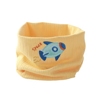 Kids' Plush Lined Neck Warmer Scarf - Windproof & Warm Cartoon Animal Design