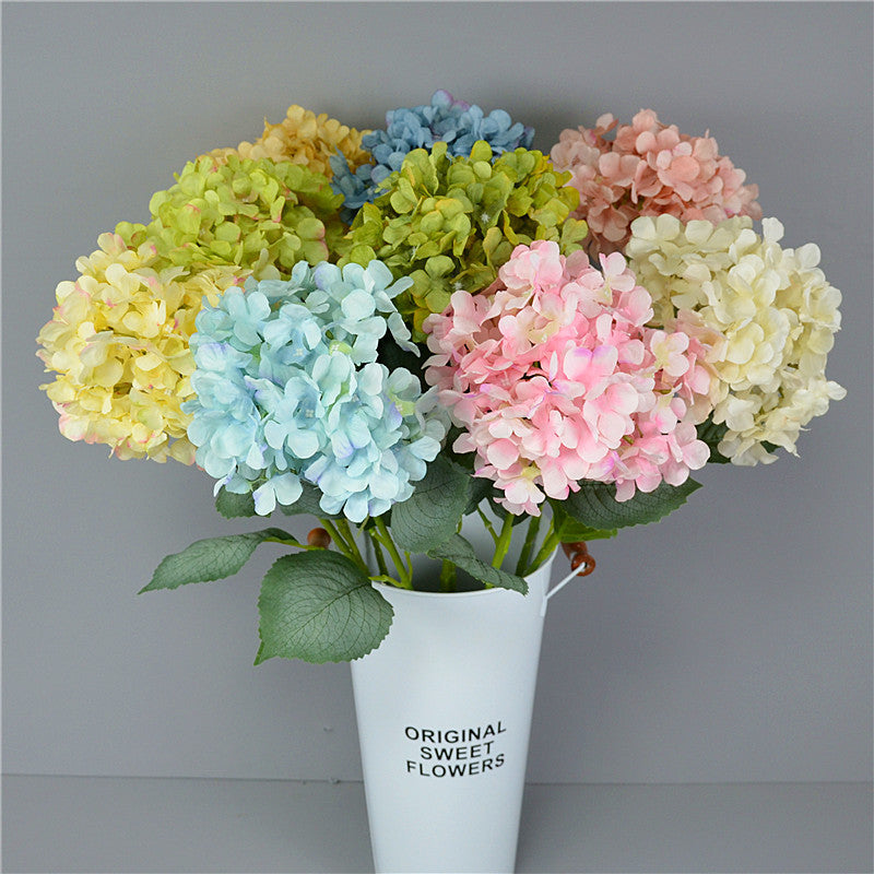 Artificial European Hydrangea Stem, 54 Petals, for Home, Hotel, and Event Decor
