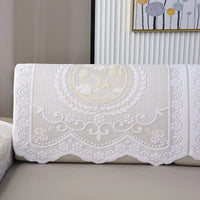 Lace Sofa Cover Thickened Backrest Towel Four Seasons Modern Dust Cover for Straight Row Sofas