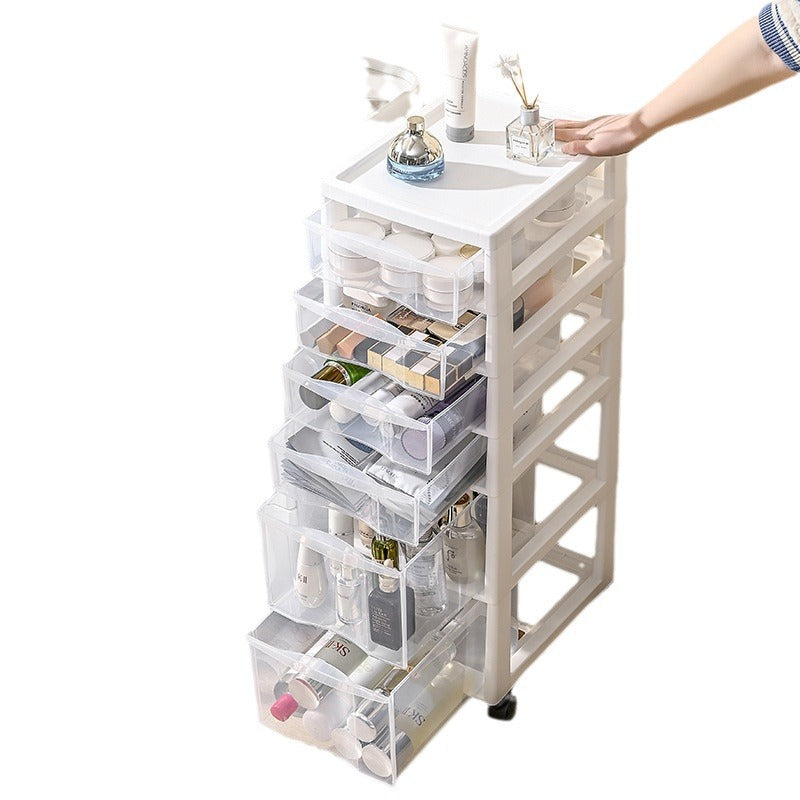 Drawer Storage Cabinet with Wheels for Snacks, Toys, Office, and Cosmetics
