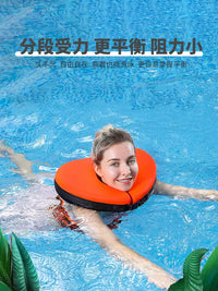 Adult & Kids Solid Foam Swim Ring with Neck and Waist Support for Beginners