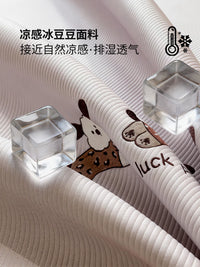 Cartoon Embroidered Ice Silk Cooling Mat for Summer, Machine Washable & Foldable, Baby-Grade