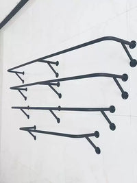 Wall-Mounted Retractable Clothes Drying Rack with Stainless Steel Rod for Indoor/Outdoor Use