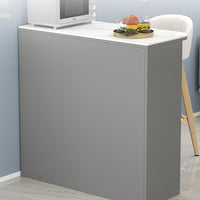 Home Bar Table with Partition Cabinet, Living Room Rock Slab Small Bar Counter Integrated Dining Table, Kitchen Storage Cabinet