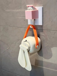 Portable USB Rechargeable Desk and Hanging Fan with Remote Control for Kitchen and Bathroom