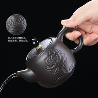 Purple Clay Tea Caddy with Alloy Seal Lid for Tea and Dry Goods Storage