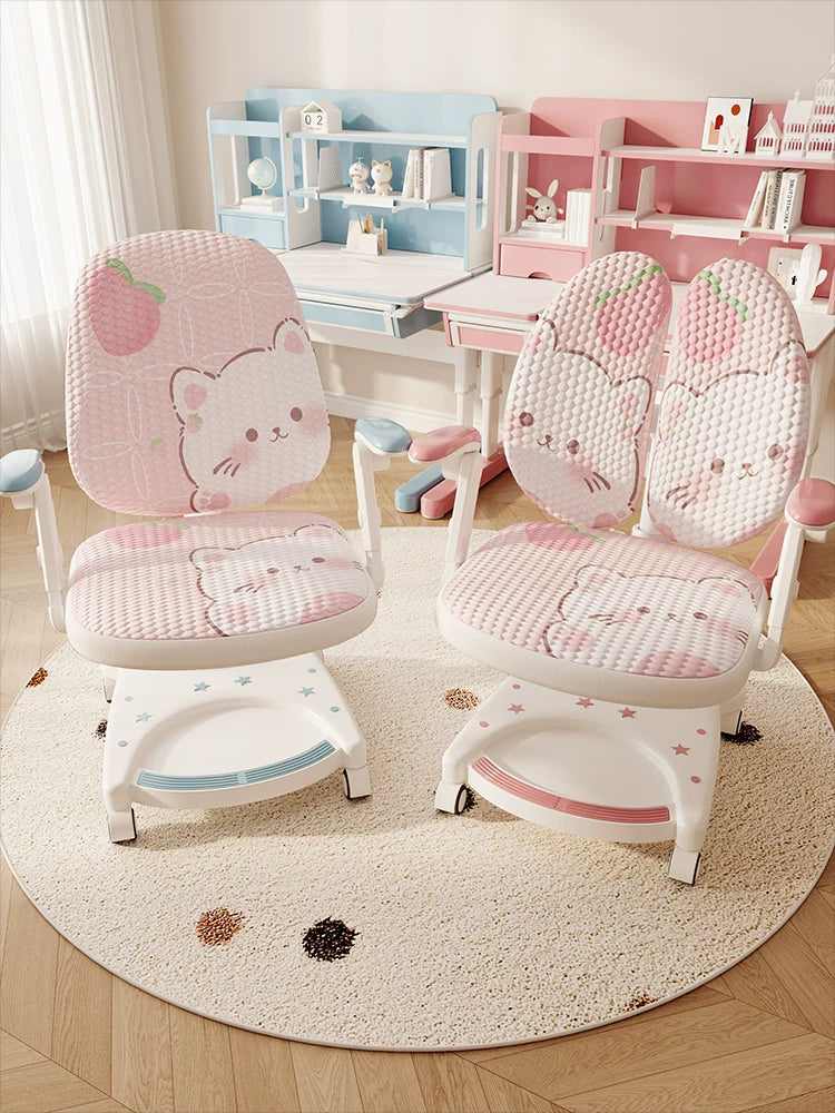Bubble Particle Universal Study Chair Cover Split Swivel Chair Protector for Student Double Back Stool