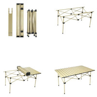 Portable Folding Camping Table and Chairs Set for Outdoor Picnic BBQ
