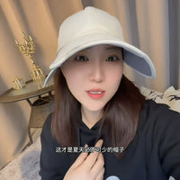 Retractable Wide Brim Sun Hat for Women, UV Protection Breathable Mesh Baseball Cap for Outdoor Summer