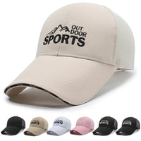 Unisex Mesh Baseball Cap with Extended Brim for Sun Protection