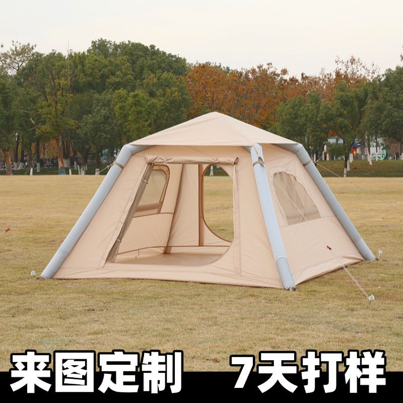 Inflatable Waterproof Camping Tent for 2-3 People - Portable Outdoor Shelter for Hiking and Leisure