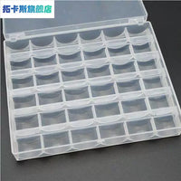 Sewing Machine Bobbin Organizer Box with 36 Pre-wound Bobbins and Thread