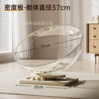Large Transparent Acrylic Cat Space Capsule Bed for All Seasons