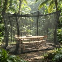 Portable Outdoor Camping Mosquito Net Tent for Travel, Large Square Bed Canopy