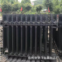 Wrought Iron Garden Fence Panel for Yard and Villa Security