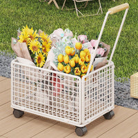 Portable Folding Camping Cart with All-Terrain Wheels for Picnic & Outdoor Activities
